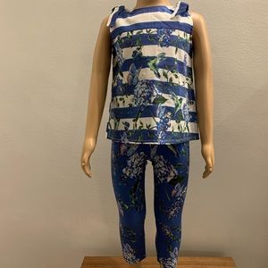 Patachou Little Girls 2 pc. Floral Stripe Set.